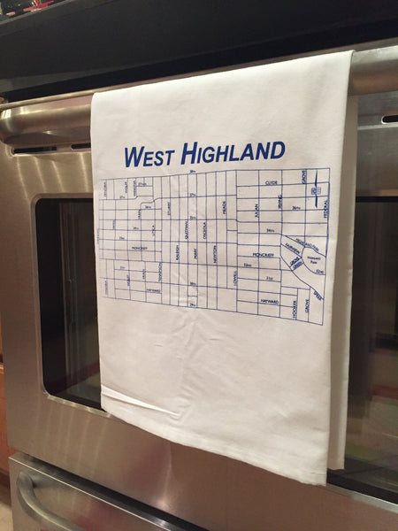 West Highland Tea Towel