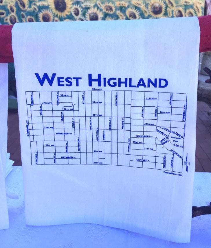 West Highland Tea Towel