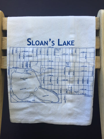 Sloan's Lake Tea Towel