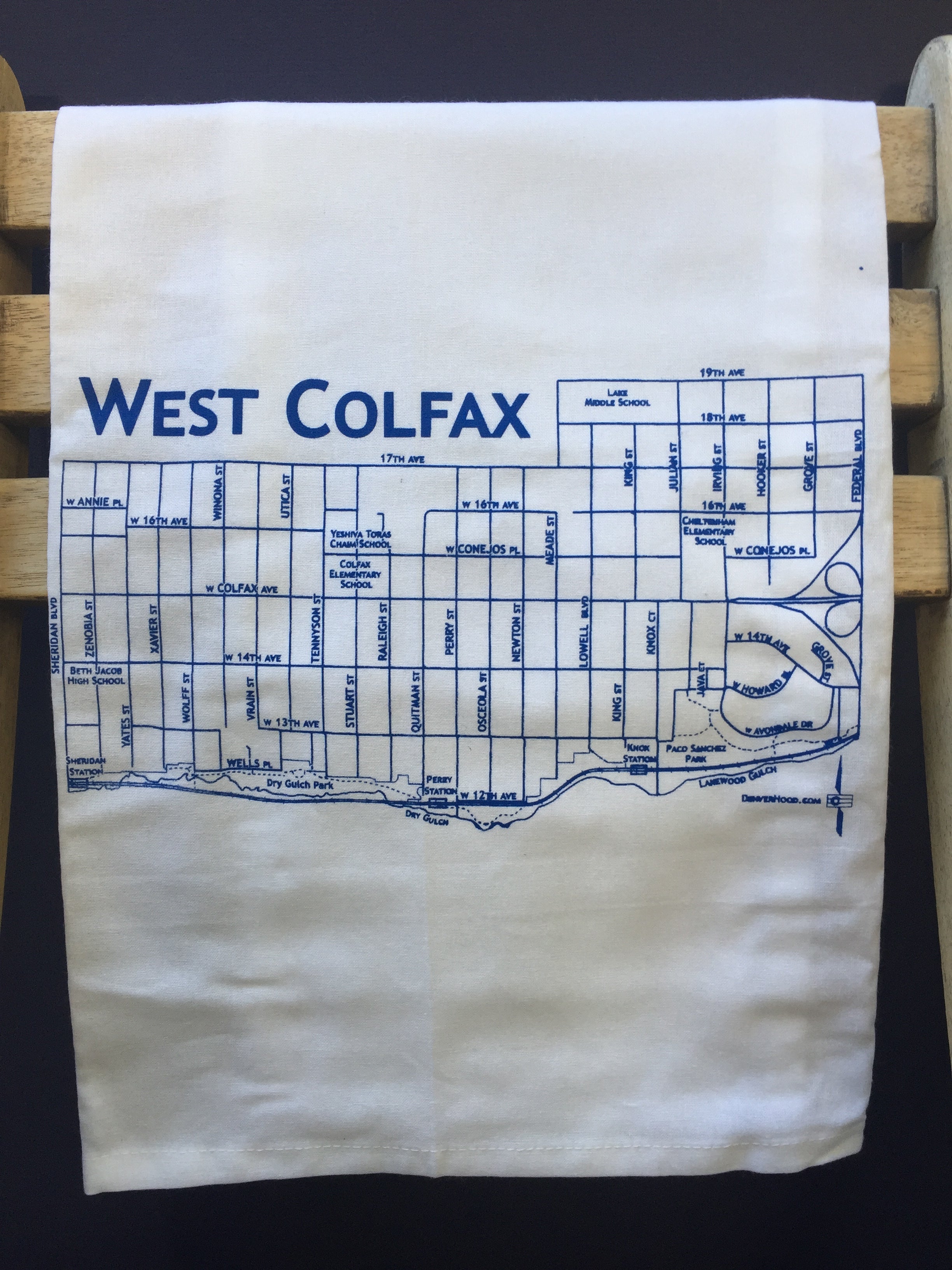 West Colfax Tea Towel